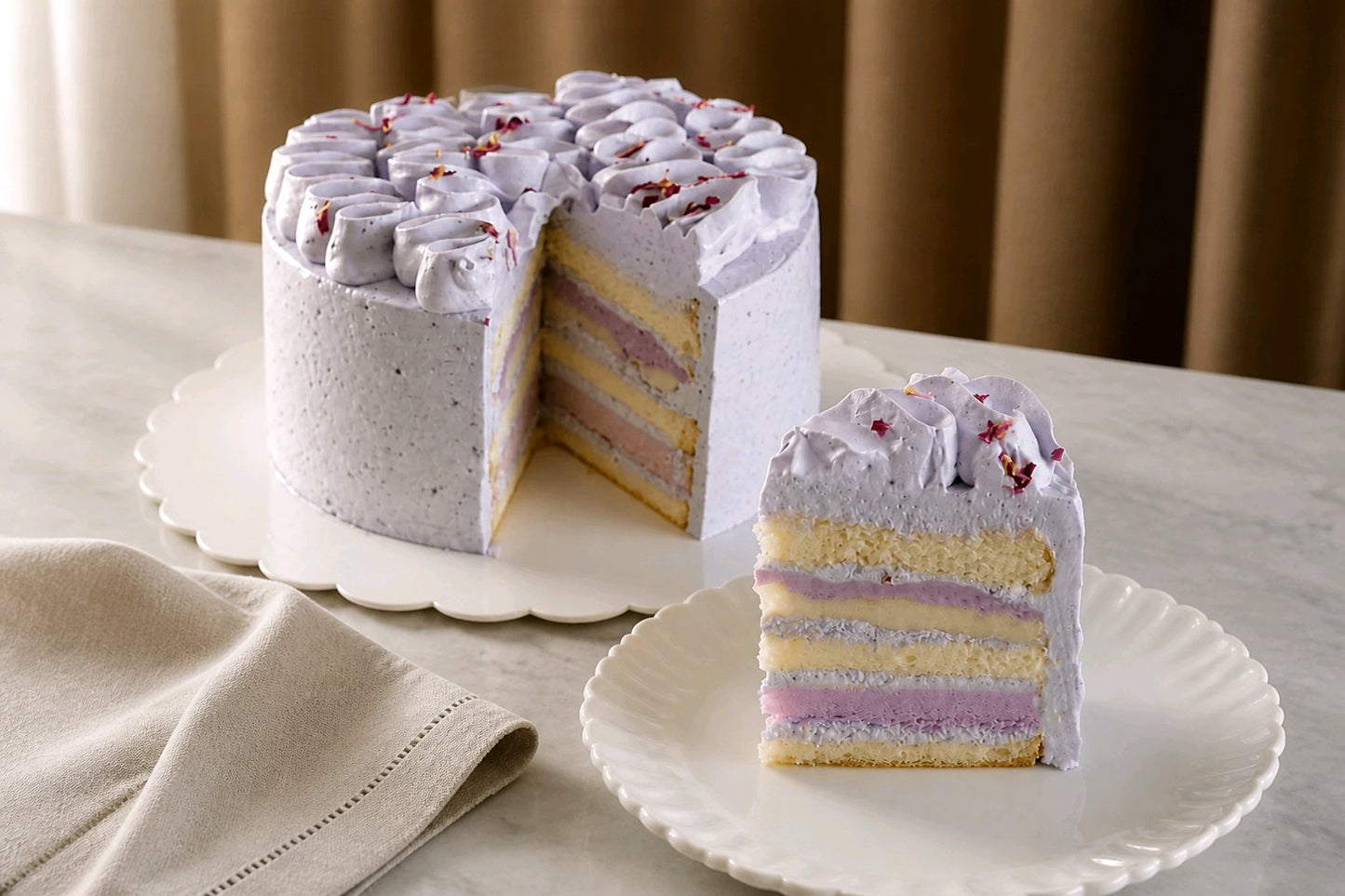 Taro Mochi Cake (Sweet Potato)